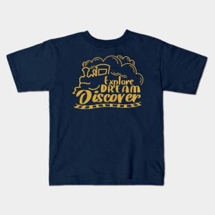 Travel Dream in Gold Kids T-Shirt